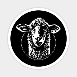 Funny Sheep Portrait Animal Lamb Herder Magnet